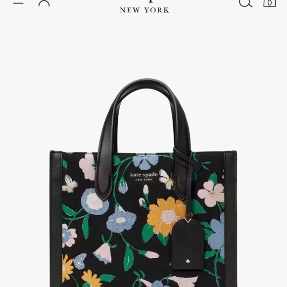 ❌On Hold Kate Spade Manhattan Floral Jacquard Small Tote - Picture 12 of 13
